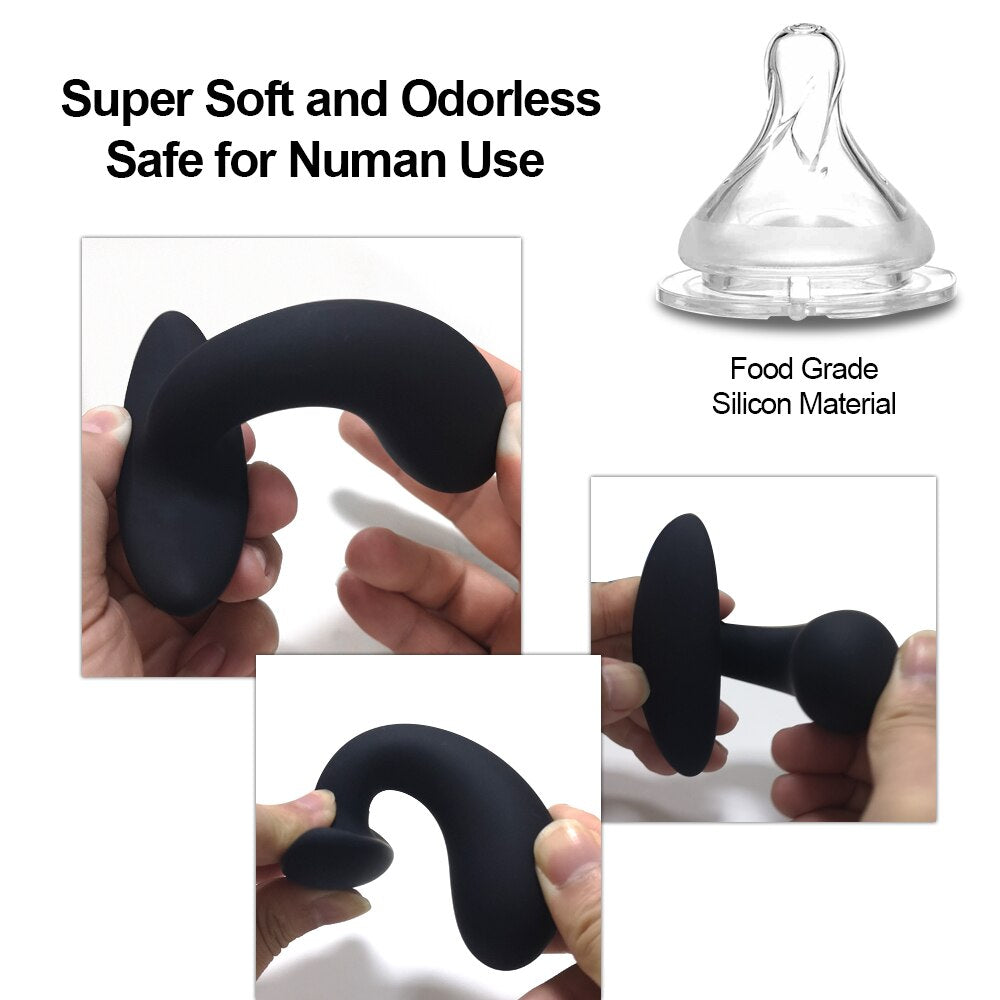3 Silicone Anal Plugs Training Set Bullet Dildo Vibrator Anal Sex Toys For Woman Male Prostate Massager Butt Plug Gay Sex Toys