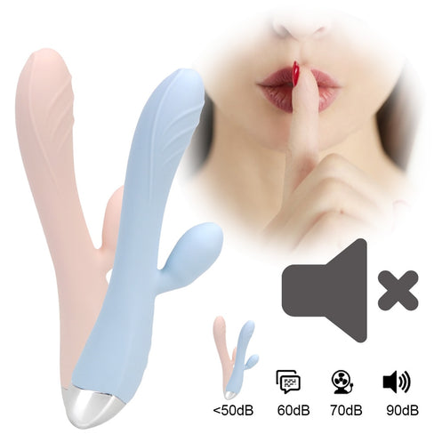 10 Frequency Dildo Vibrator Rabbit Vibrator Wand Sex Toys for Women Female Masturbator Dual Motor G Spot Clitoris Stimulator