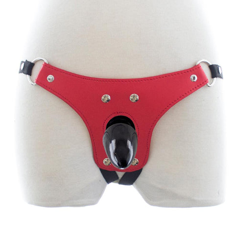 Lesbian Crotchless Panties Strap On Dildo Sexy Female Leather Strapon Strap on Harness Knickers Panties Nylon Strap Underwear