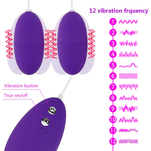 Adult Sex Toy Single Double Dual Pussy Vagina Kegel Balls Clitoris Jump Love Vibrating Egg Mini Bullet Vibrator for Women Female