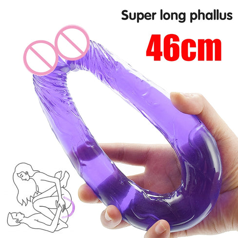 Long Double Dildo Huge Penis Adult  Adult Product Sexy Toys Dick  Sexshop Butt Plug Sex Toy for Women and Lesbian
