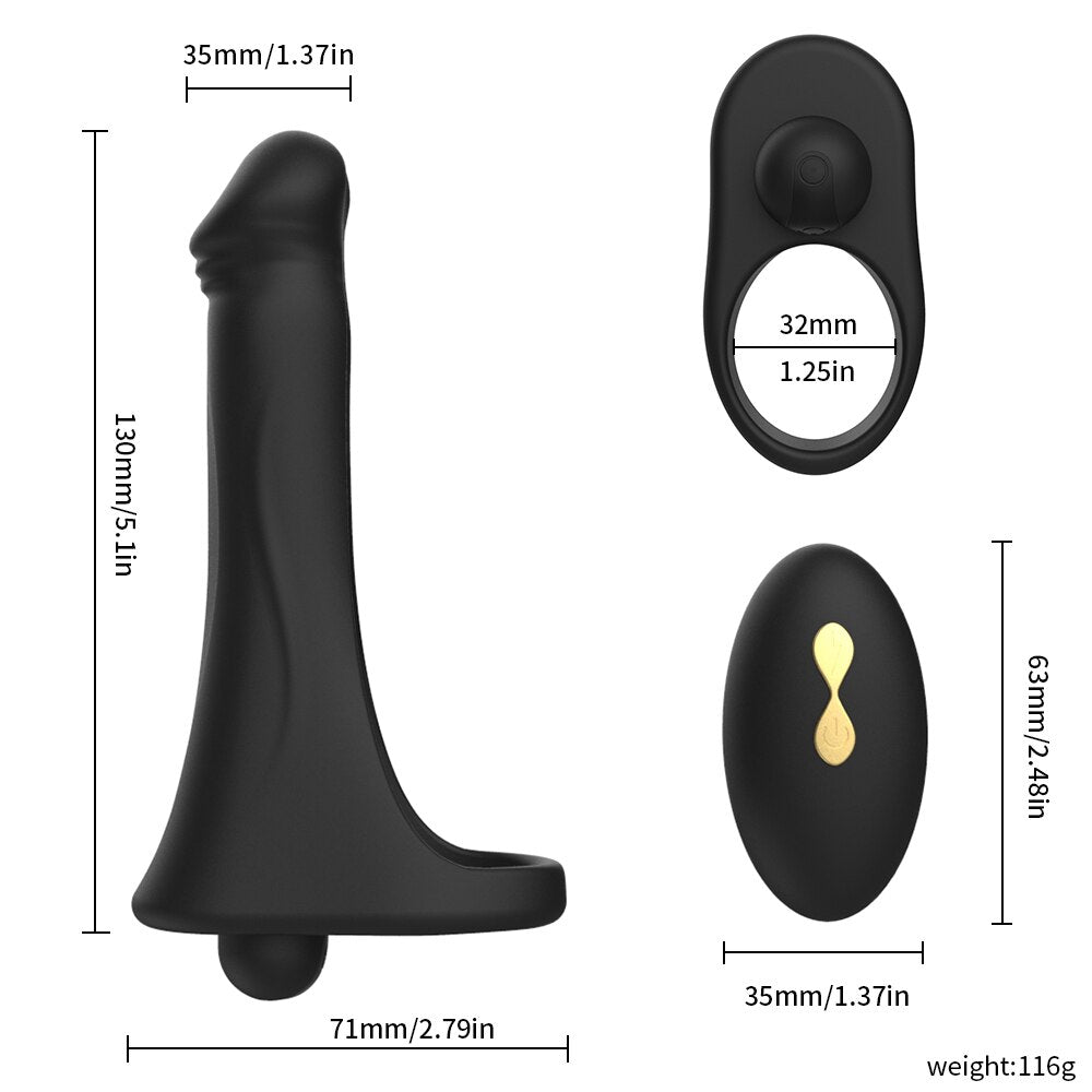 Wireless Double Penetration Remote Control Strap On Vibrators For Men Strap On Anal Butt Plug Dildo Adult Sex Toys For Couples