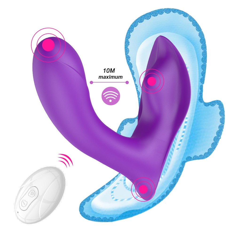 Wearable Dildo Vibrator Sex Toy for Women 10 Speed Panties Vibrator Female Masturbator Clit Stimulate Remote Control