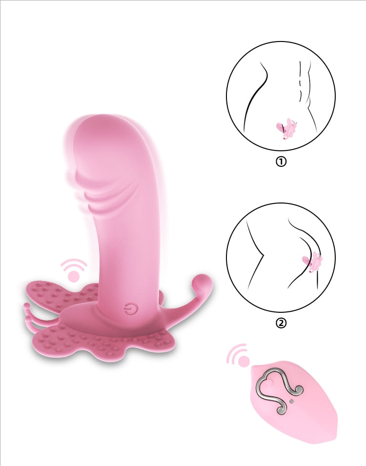 Remote Control Wearable Vibrator Dildo Vibrators for Women G-spot Clitoris Invisible Butterfly Panties Vibrating Egg Sex Toys 18