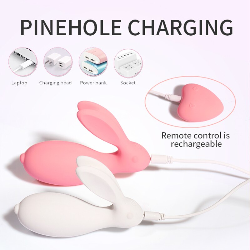 Wearable Panty rabbit Vibrator Invisible Vibrating Egg Remote Control Vagina Clitoral Stimulation Anal Sex Toys for Women Mastur
