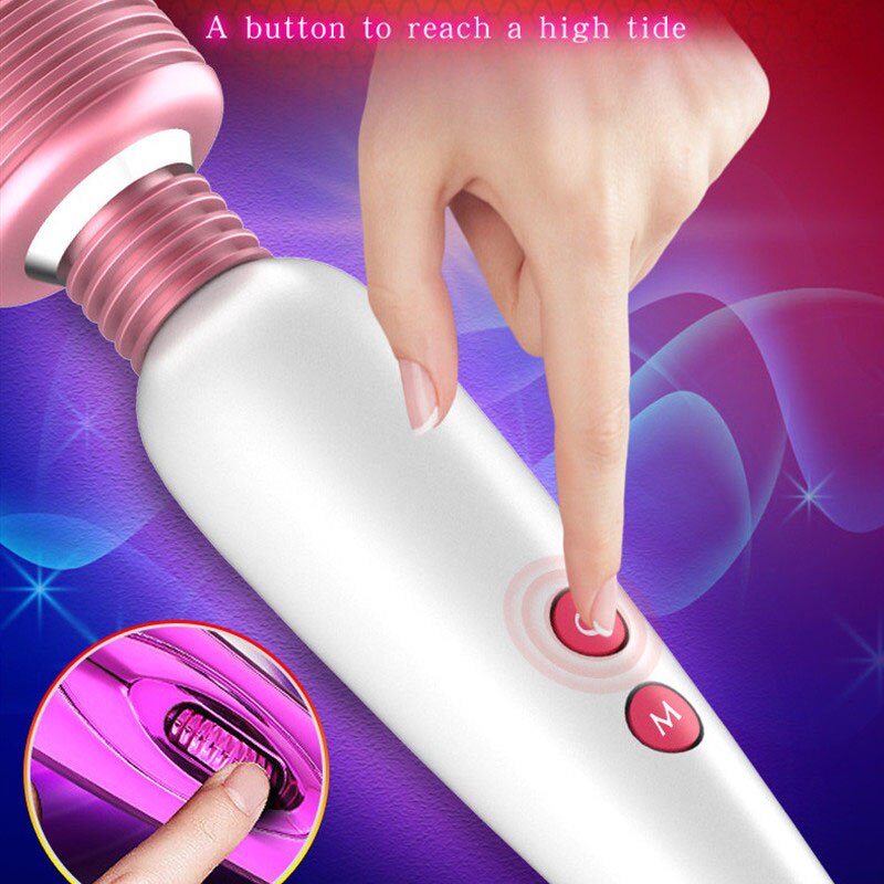 12 Speed USB Dildo Vibrator Magic Wand Clitoris Stimulator Vagina G-Spot Massager Vibrator Sex Toys for Women Adults Masturbator