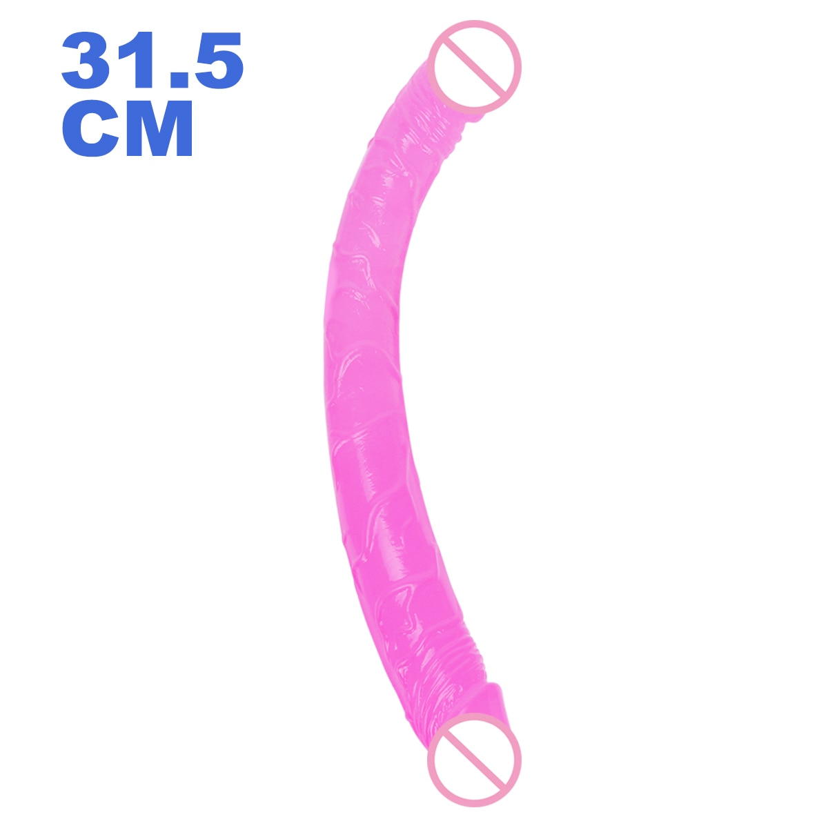 Sex U Shape Double Dildo Flexible Soft Jelly Vagina  Anal Women Gay Lesbian Double Ended Dong Penis Artificial Penis Sex Toys